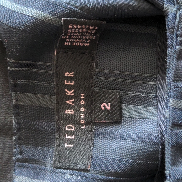 Ted Baker Navy Zip Dress - Picture 3 of 10